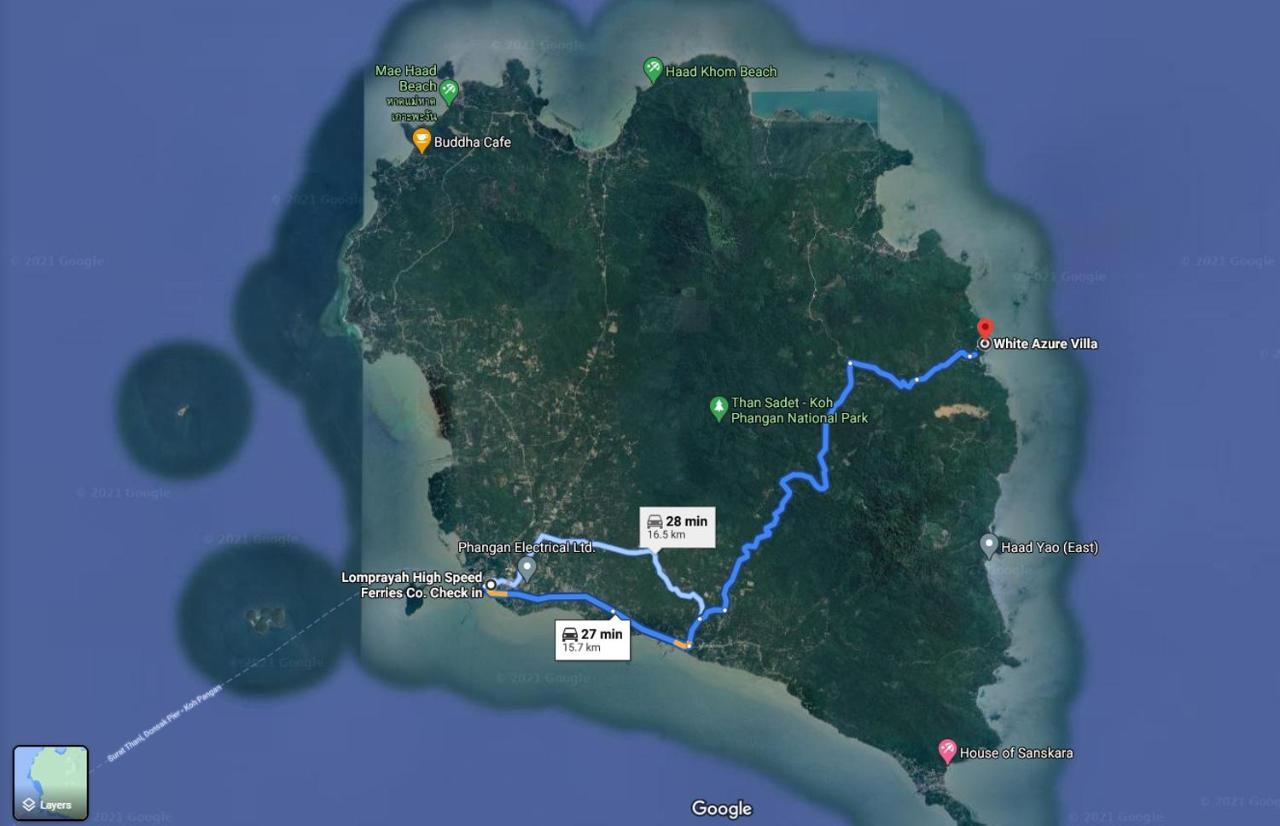 White Azure Villa Koh Phangan Than Sadet Beach 外观 照片